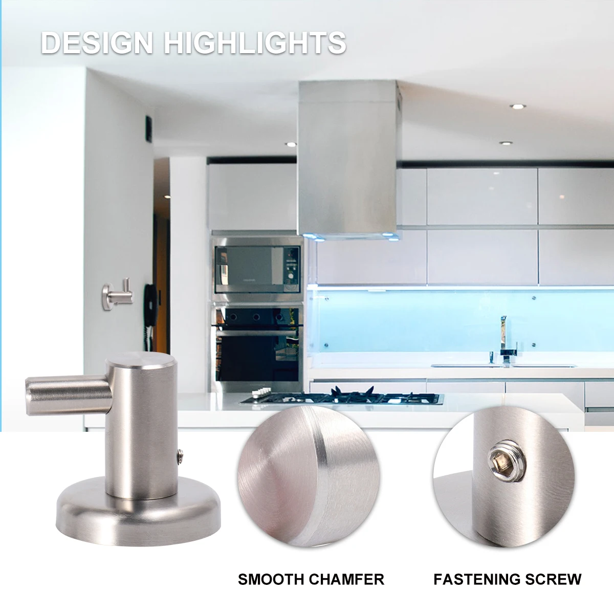 

Stainless Steel Hooks Home Hanger Towel Household Mounted Clothing Wall Hooks Durable Modern Bathroom Facility