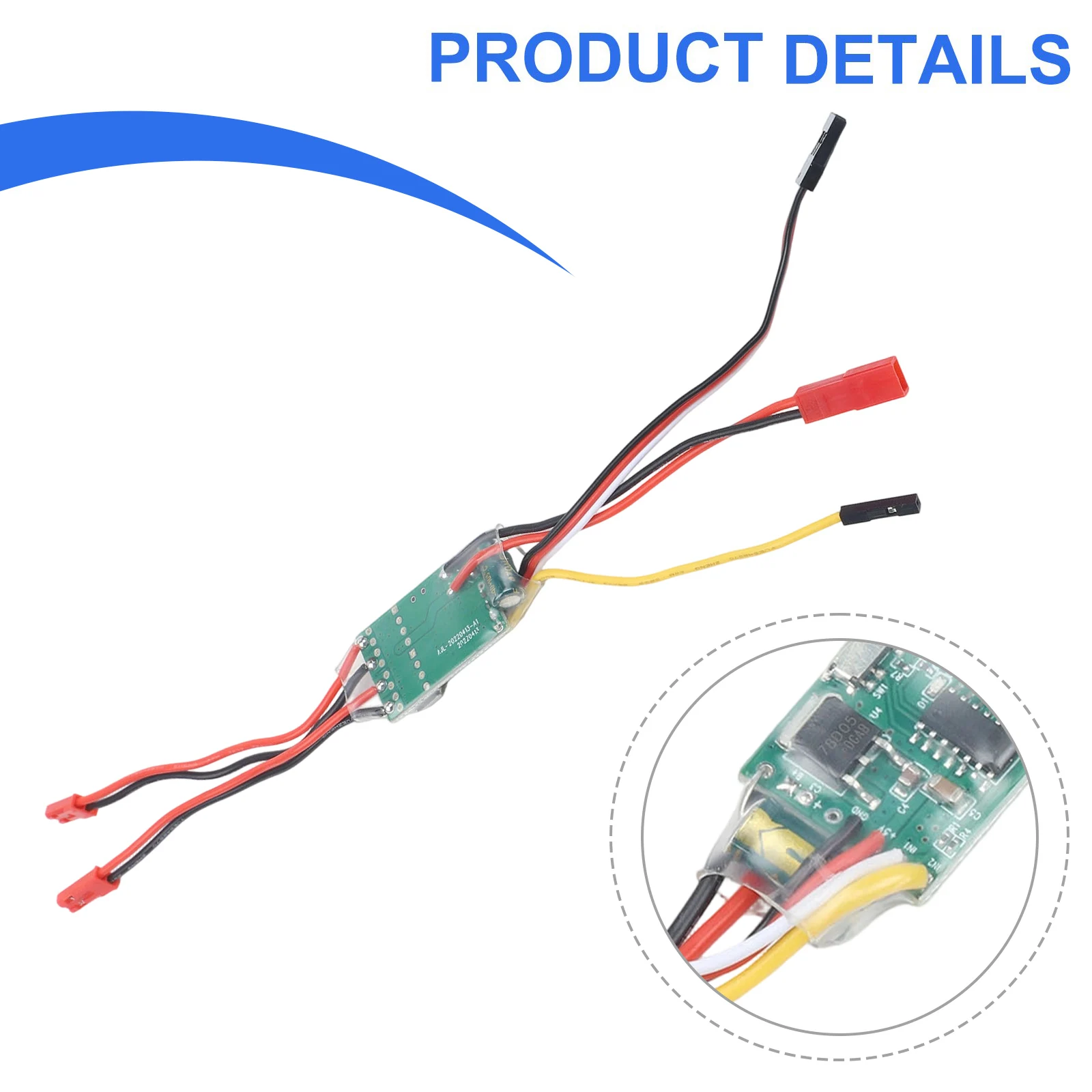 Bidirectional Brushed Motor Controller For Esc For 2S For 3s RC Car Boat Crawler Dual Way Forward Reverse Drive With Overheat