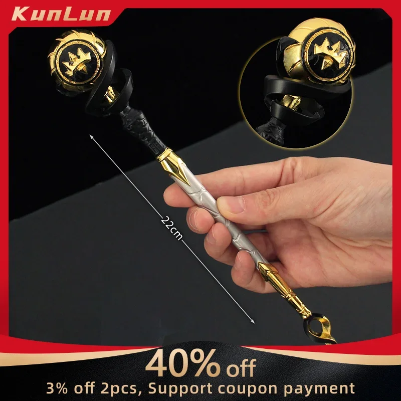 

22cm Fortune's Scepter Metal Model Valorant Melee Weapon Fortune Hand Seires Toy Game Peripherals Magic Wand Collectible Toys