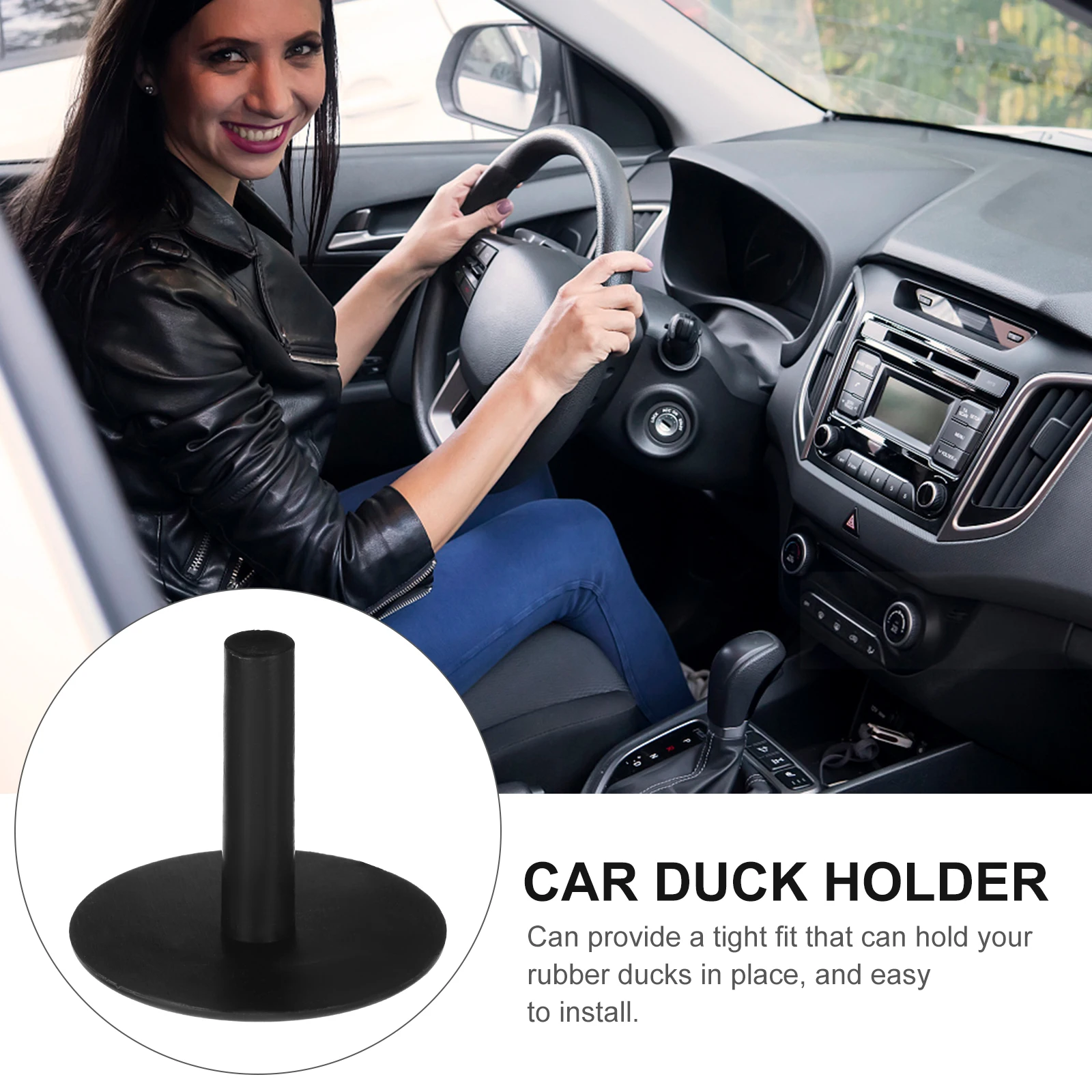 

20 Pcs Duck Display Stand Holder Black 0 45cm Hole Fits Duck Holder Car Dash Model Rack Toy Plastic Mounts Storage