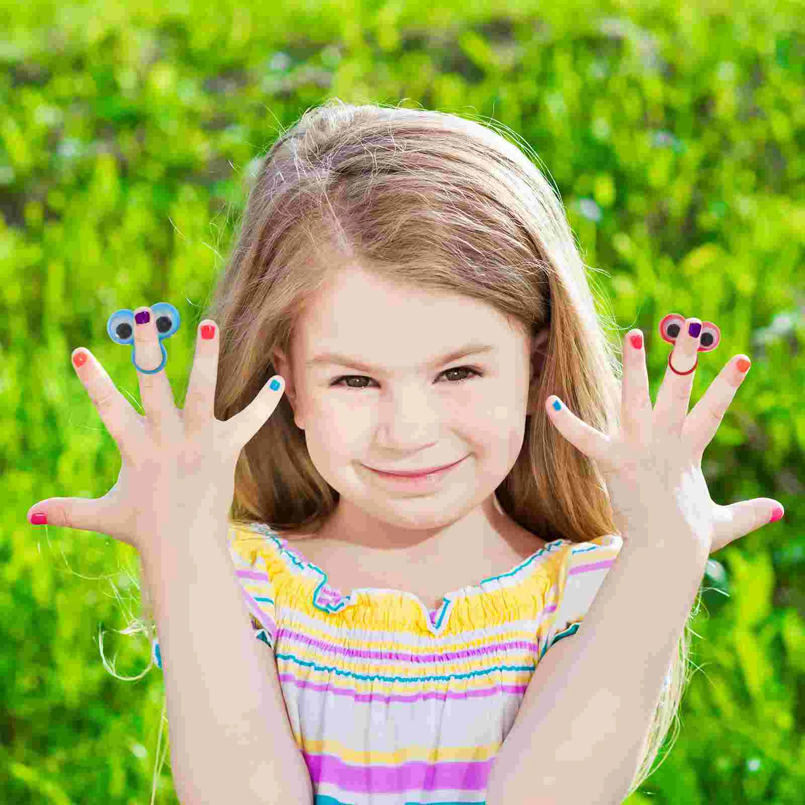 Anillo de ojo, juguetes para dedos, juguete educativo encantador para niños, ojos interesantes, portátil