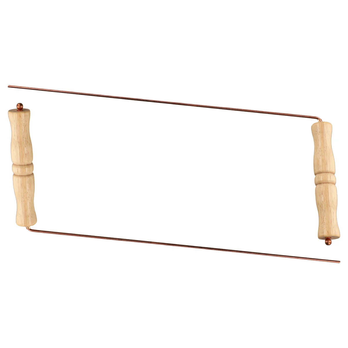 A93P Copper Dowsing Rods Kit for Divination Tool - Natural Wooden Handles Divining Rods