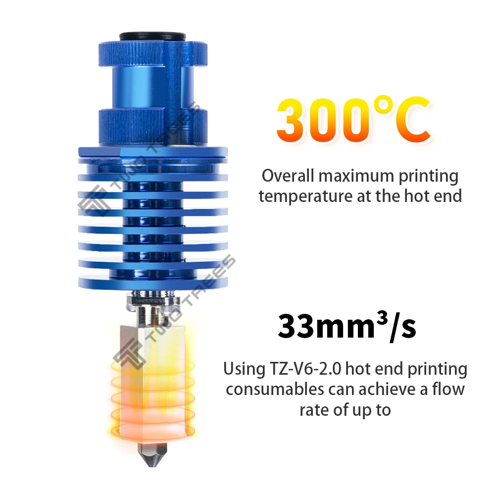 

TZ V6 2.0 Hotend Kit For Creality Ender 3/Ender 3 PRO/Ender 3 V2/CR10/VORON 2.4/Prusa Hi-End Extruder J-head V6 Hot End Upgrade
