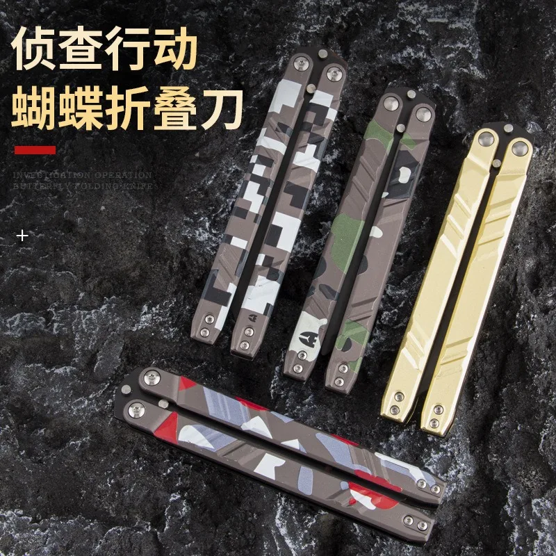 

25cm Valorant Camo Recon Butterfly Knife Model Non Sharpened Model Replica Decor Game Peripheral Collectible Outdoor Practice