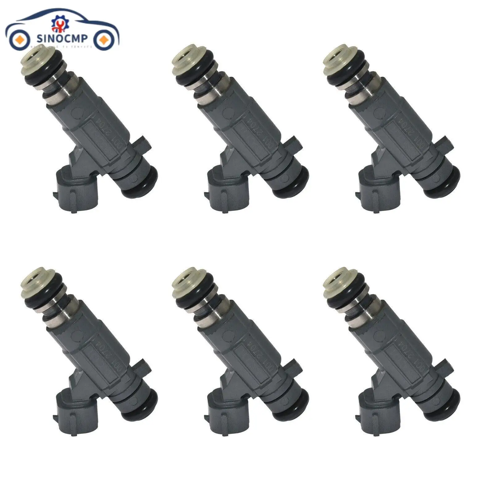 6 peças injetores de combustível 16600-ae060 para nissan infiniti altima maxima 3.5 v6 fbjc101 injetor de combustível sistema de fornecimento de combustível peças de motor