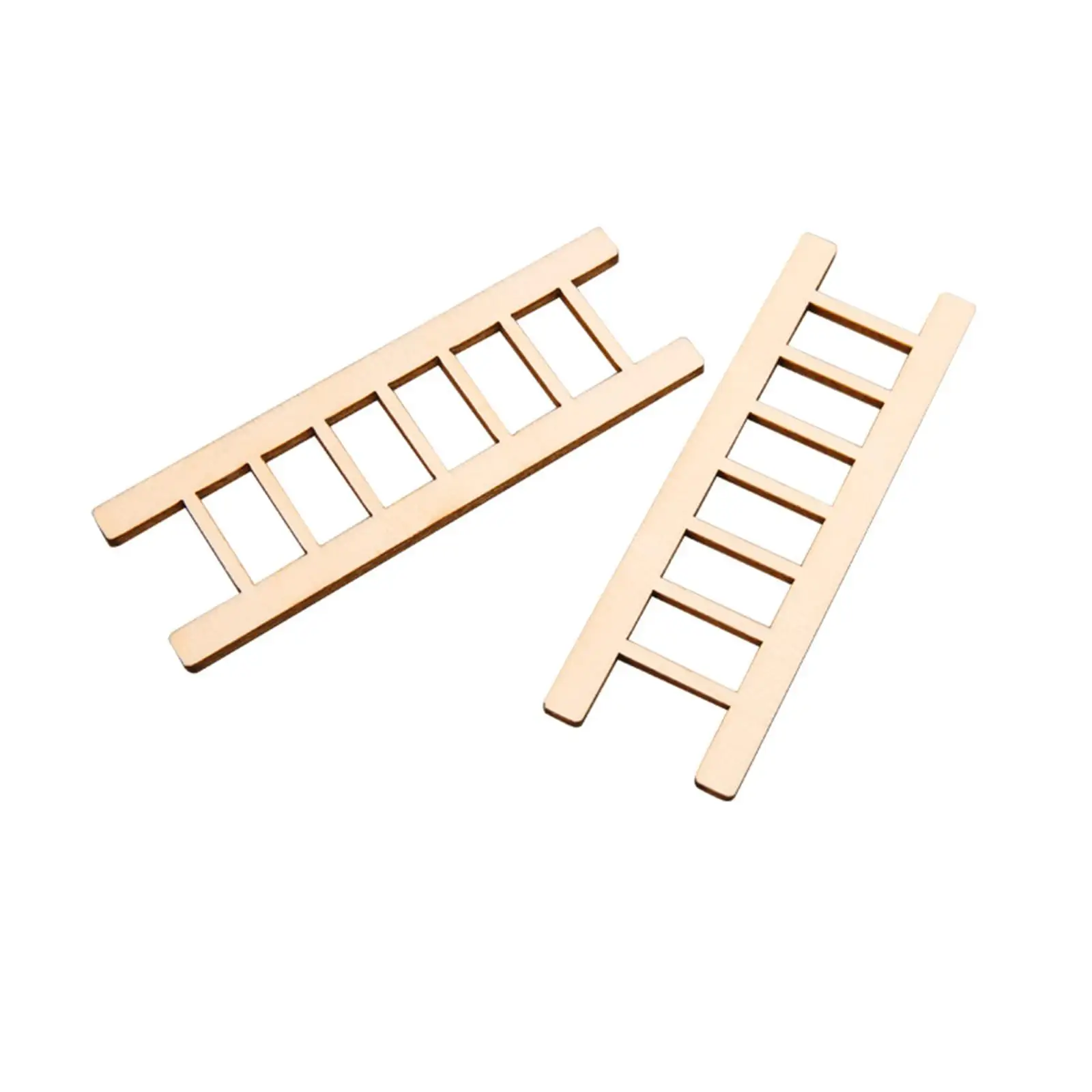 30 piezas de escaleras de madera en miniatura, escalera para casa de muñecas, manualidades DIY, adorno de jardín de hadas para accesorios de escena de paisaje