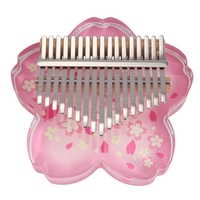 Acrylic Kalimba 17 Key Transparent Kalimbas Beginner Thumb Piano Professional Music Keyboard Instrument