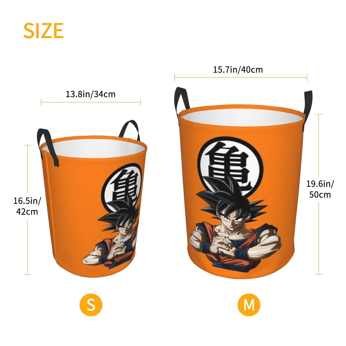 Custom DBZ Dragons Goku Ball Laundry Hamper Large Storage Basket Anime Manga Kids Nursery Toy Organizer view 6