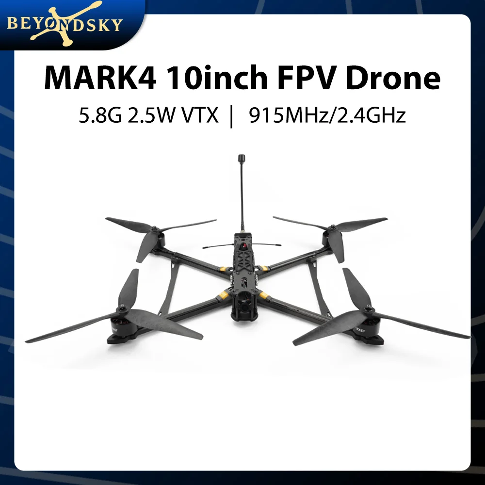 Mark4 10inch 4kg Max Payload Long Range FPV Drone PNP F405 FC 55A ESC 5.8GHz 2.5W VTX ELRS 915MHz/2.4GHz 3115 900KV Motor