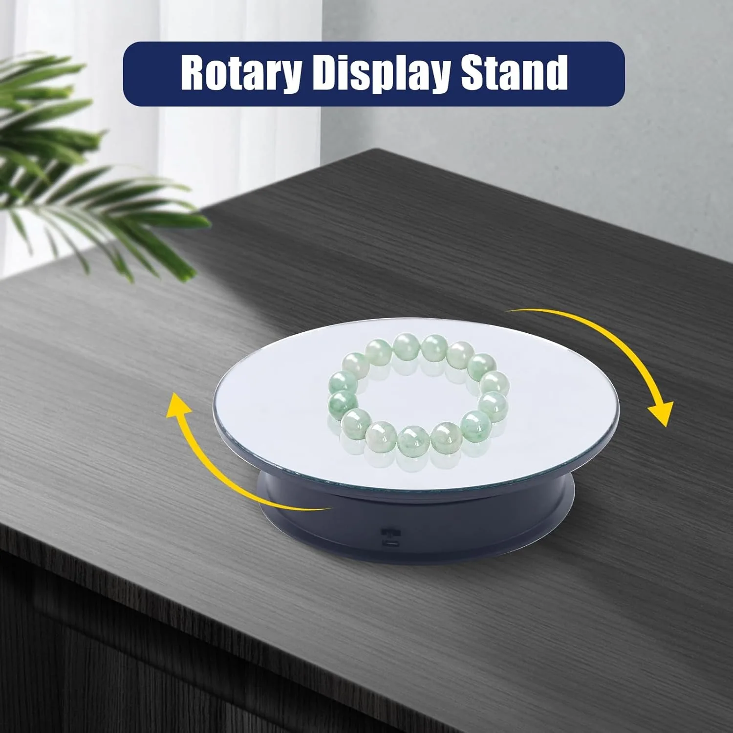 Turntable Display Stand, Electric Rotary Table for Exhibition Hall Exclusive Shop 2 or 3rpm Adjustable Rotation Speed