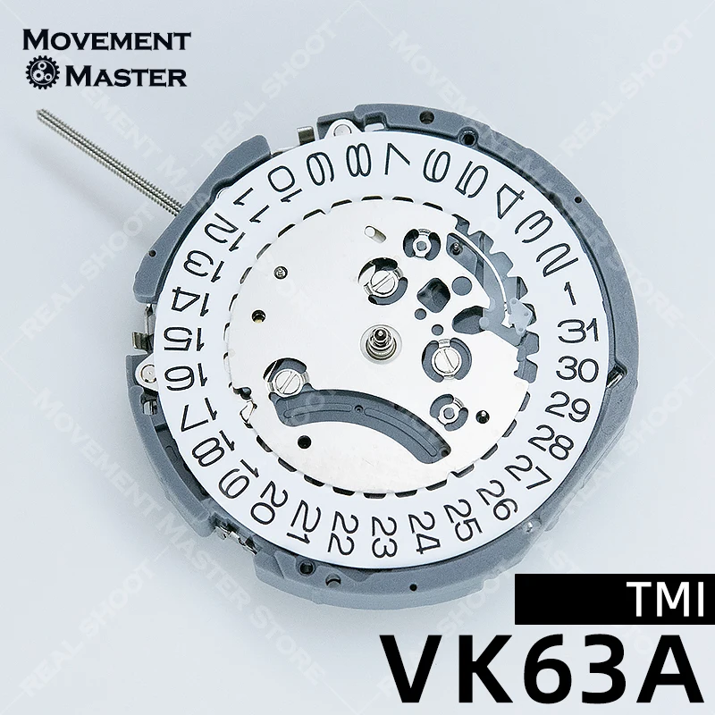 New vk63a movement Quartz Japan TMI mouvement vk63 automatique original 3 Hands with 3Eyes ＆Date Small Chronograph Second Minute