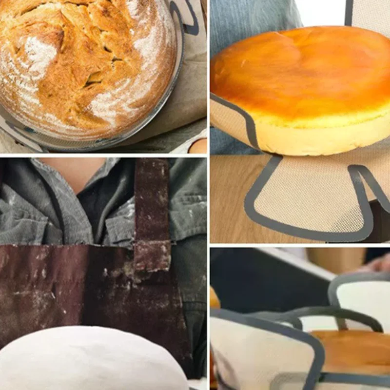 Silicone Baking Loaf Pan Mat Non-Stick Loaf Pan Liner Lifters Accessories Reusable Bread Loaf Pan Easy Clean Kitchen Tools
