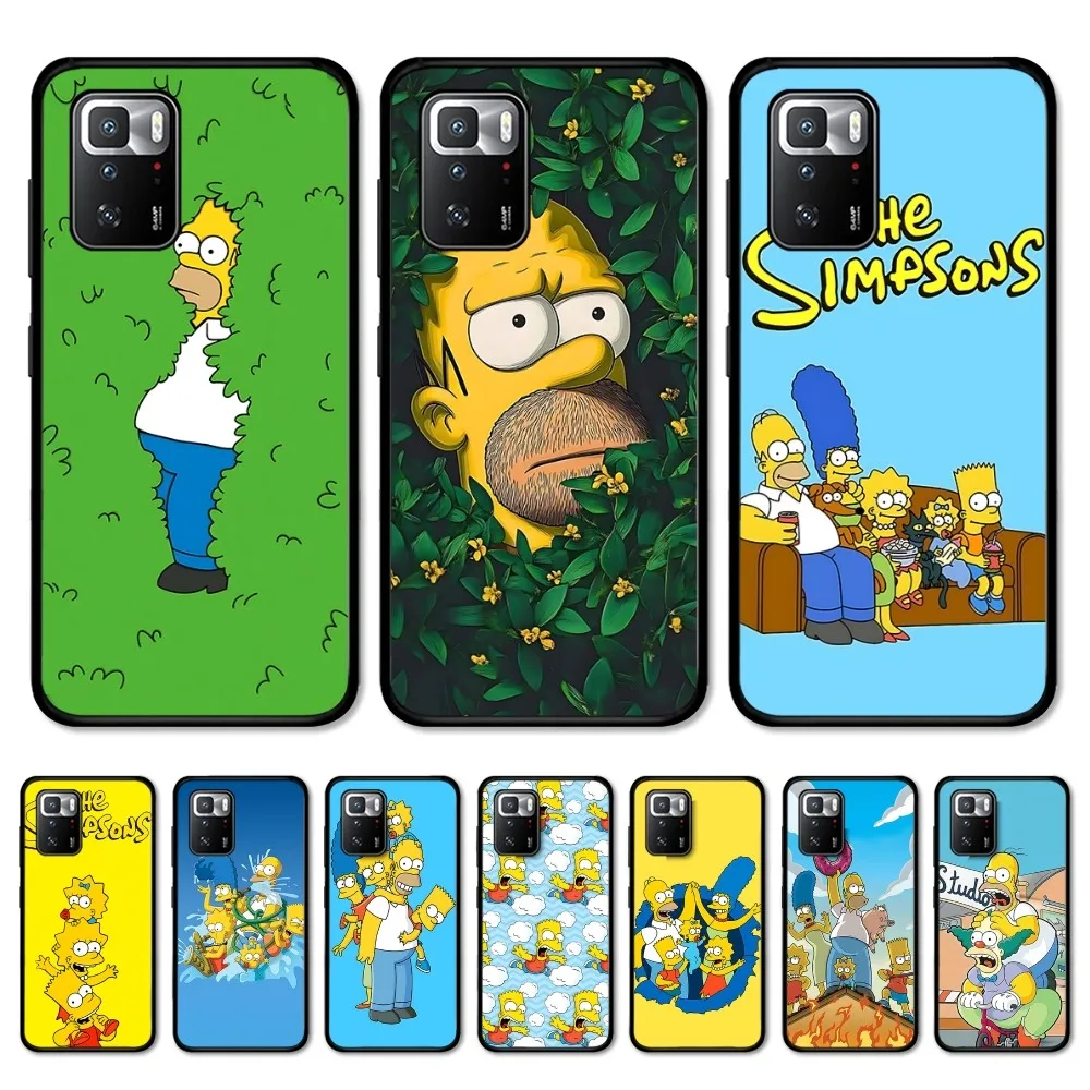 

Funny Cartoon The S-SimpsonS Phone Case For Redmi Note 4 X 5 A 6 7 8 T 9 9S 10 11 11S 11Epro Poco M3 Pro
