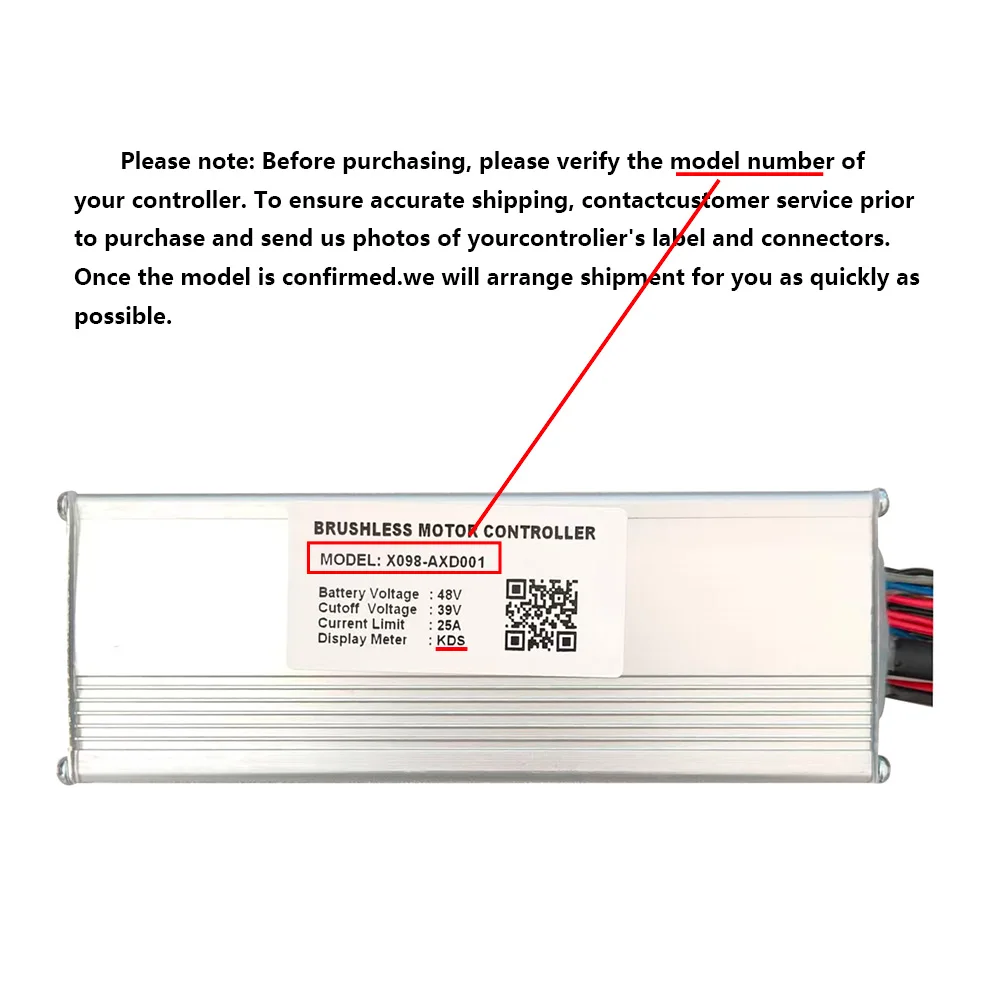 ebike-brushless-motor-controller-x098-axd001-48v-25a-suitable-for-electric-bicycles-scooters-fat-tire-bikes-speed-controller