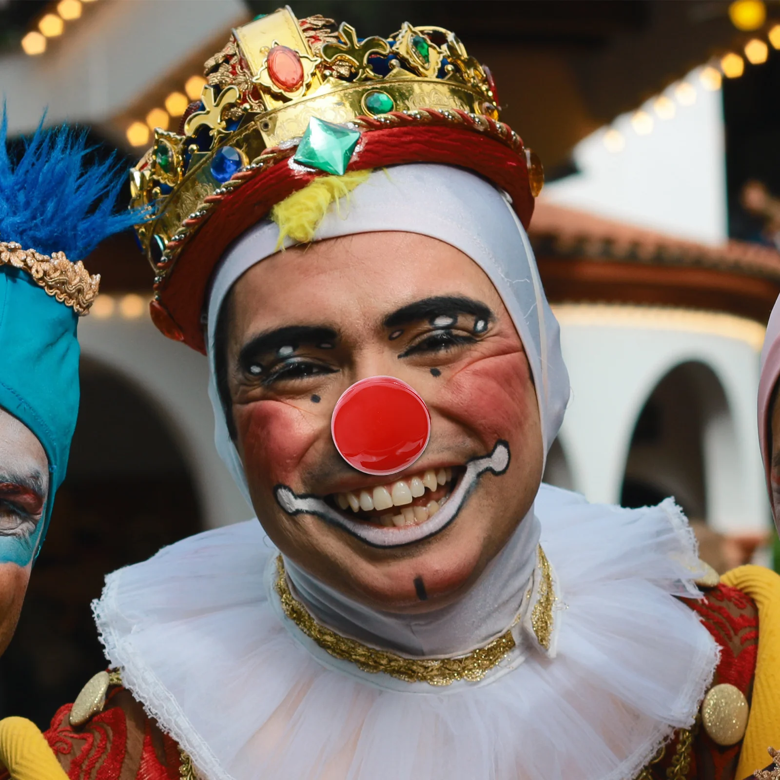 성인용 LED 발광 광대 의상 파티 할로윈 코스프레 소품 드레스업 액세서리 4개