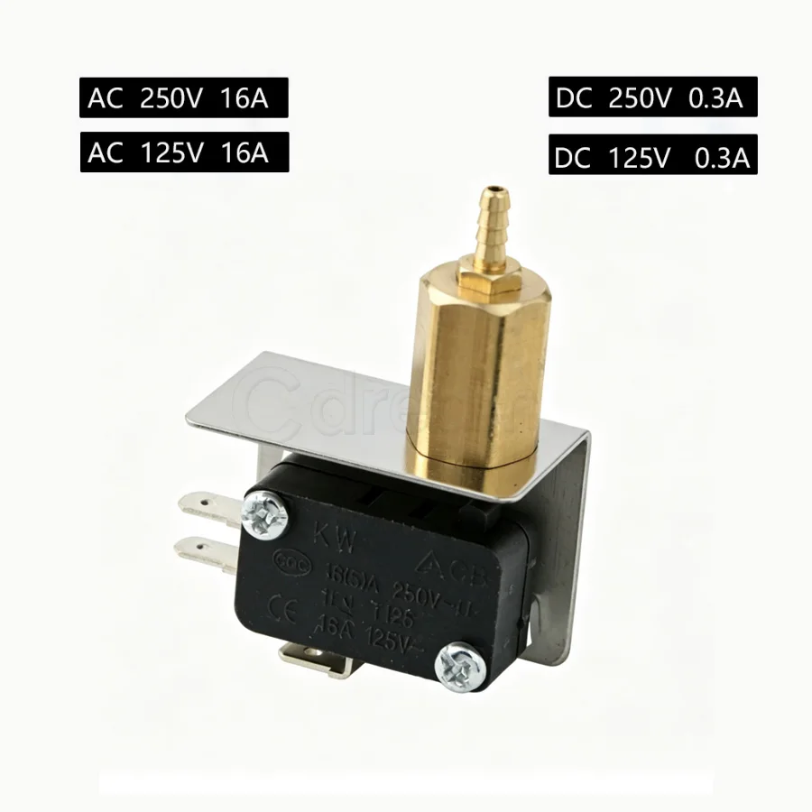 Tandheelkundige ultrasone scaler pneumatische elektrische schakelaar, luchtgestuurde elektrische klep 4*2.5 kleplichaam, vervangende onderdelen voor tandartsstoel
