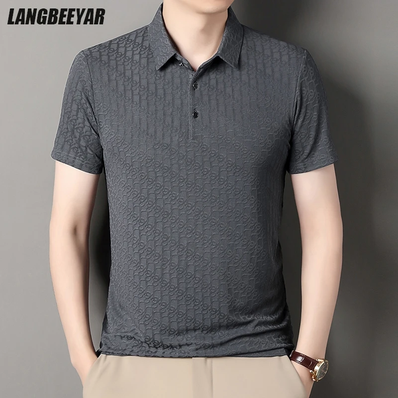 

Top Quality Anti-wrinkle New Brand Polo Shirt Men Summer Designer Business Sleeve Casual Tops Fashions Mens Clothes 2025