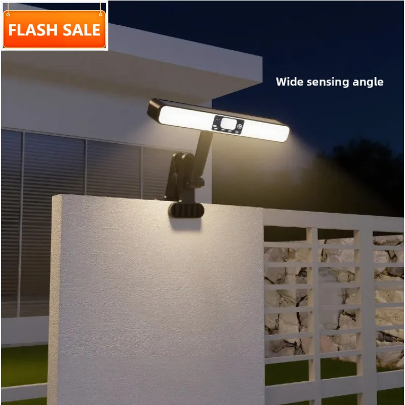 lampe-a-pince-uddalight-avec-capteur-de-mouvement-et-telecommande-160-led-5-modes-rechargeable-par-usb-etanche-ip44-pour-cour-jardin-terrasse