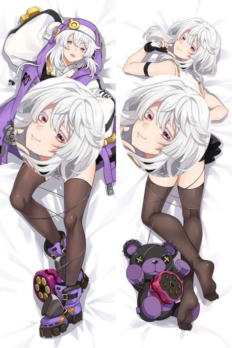 

Anime Game Impact Guilty Bridget Cosplay Dakimakura Pillow Case Hugging Body Prop