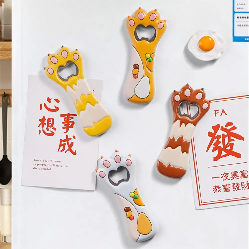 1/3/5PCS Decorations Strong Suction Cartoon Refrigerator Magnets Simple Design Not Hurt The Refrigerator. Bottle Opener Lovely