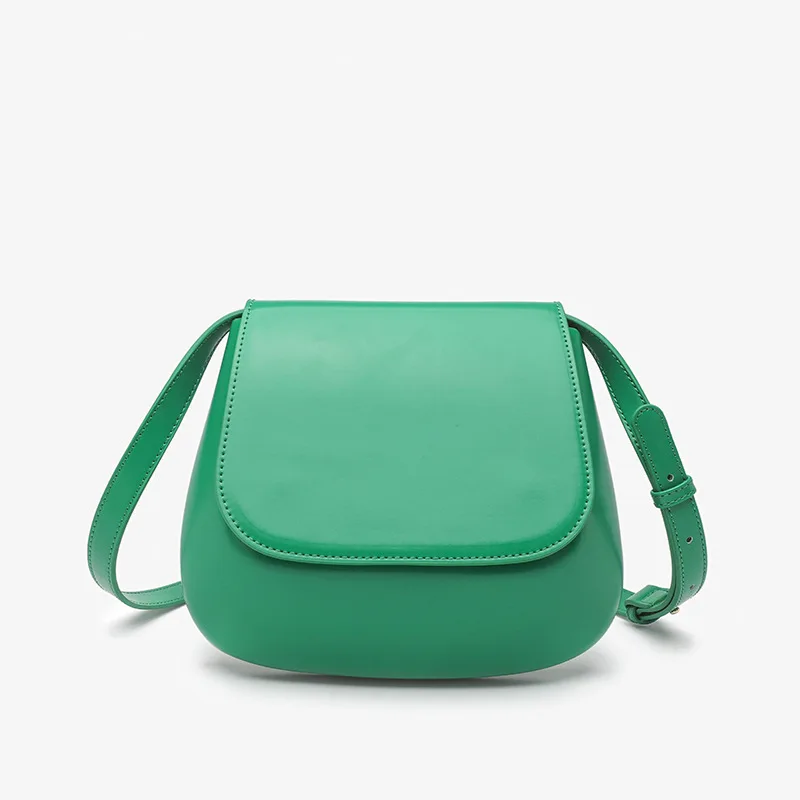 Effen Kleur Retro Kastanje Tas Veelzijdige Niche Design Kleine Vierkante Tas Crossbody Schoudertas