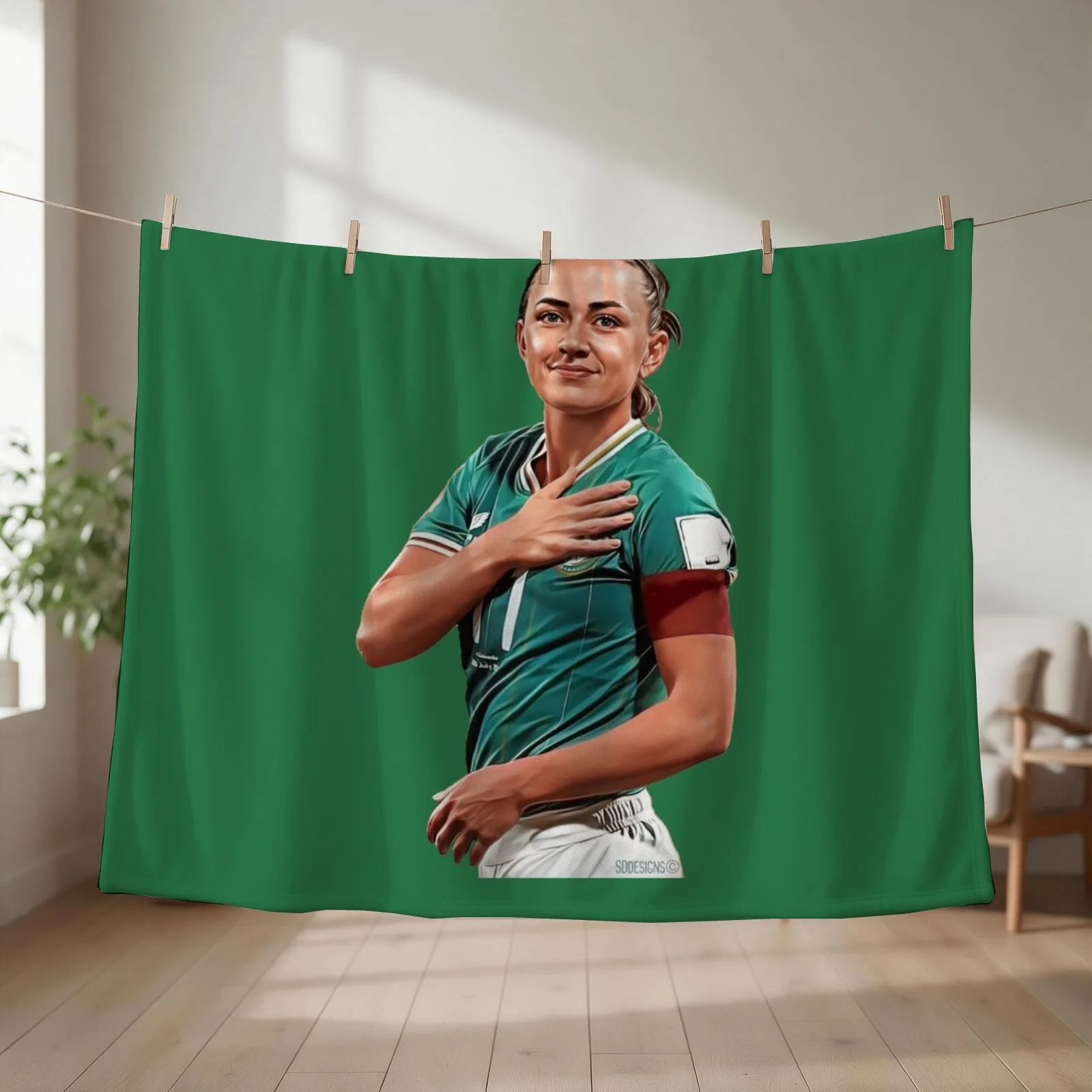 Ireland’s Captain Katie McCabe Throw Blanket christmas decoration Retros for sofa Fashion Sofas Blankets