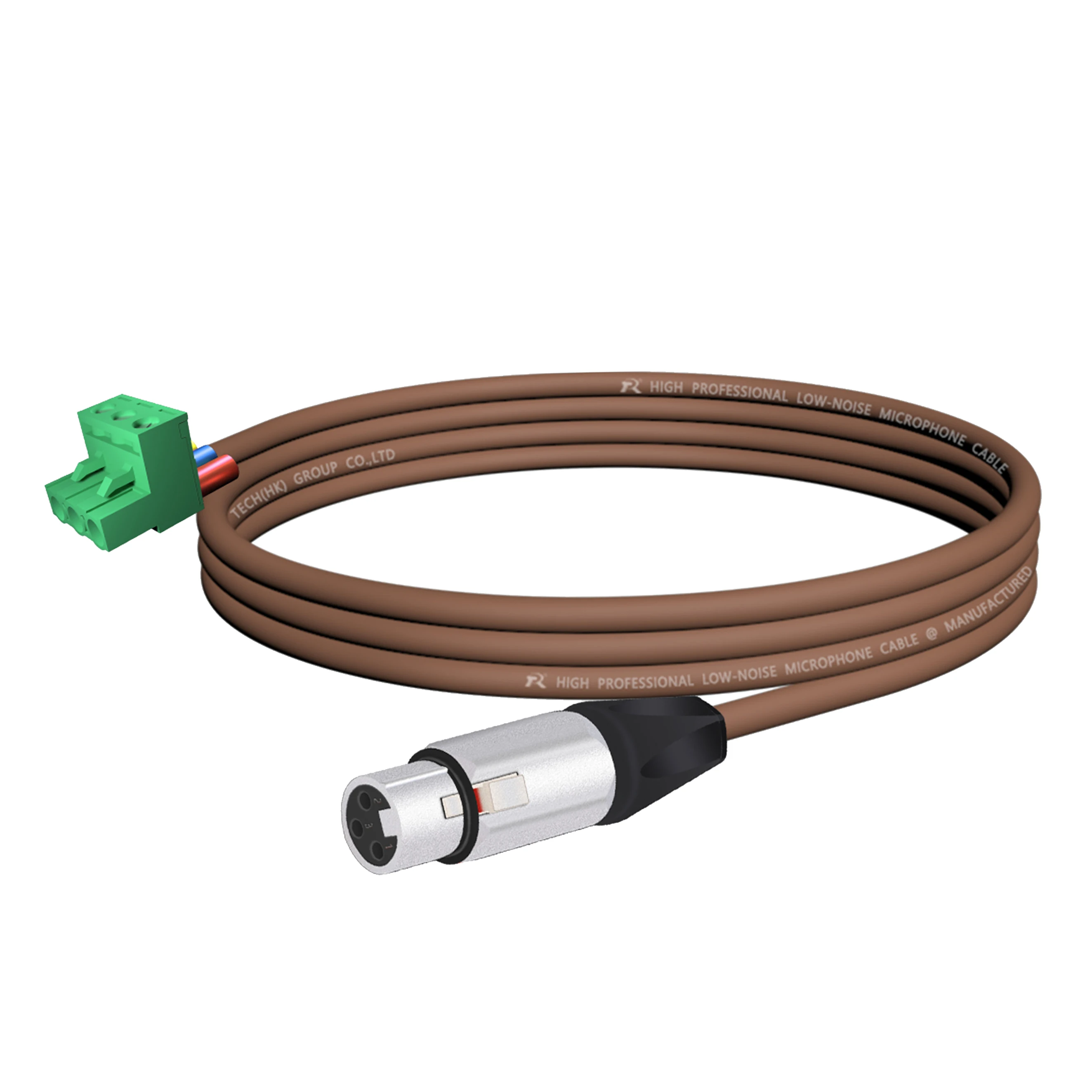 3-poliger XLR-Stecker (Männlich) ​ Steckverbinder, Metallgehäuse, schwarze Schutzkappen für sichere Verbindung an Mikrofone oder Bühnenbeleuchtungssysteme – Detail 13