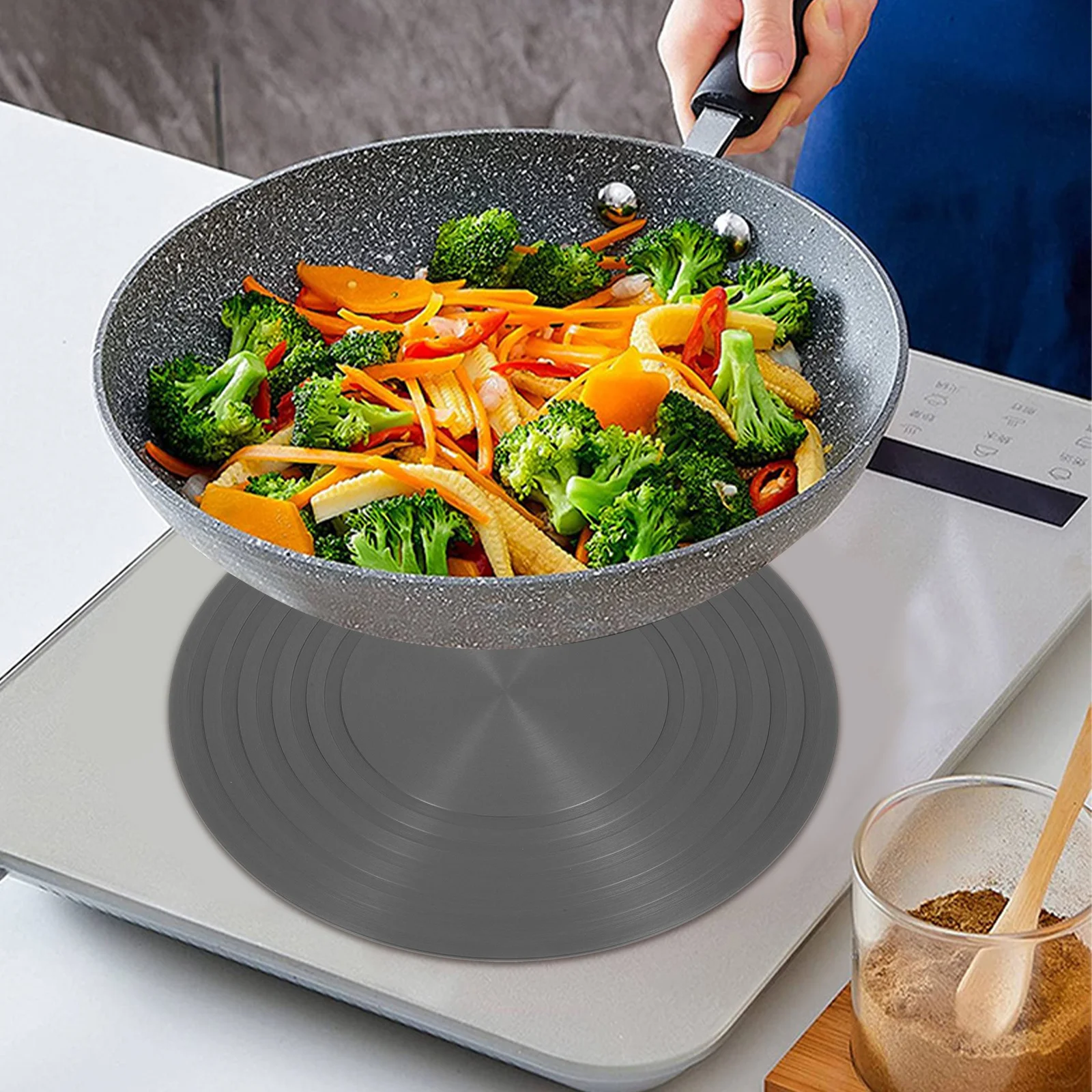 

Gas Stove Heat Diffuser Thawing Plate Aluminum Alloy Kitchen Stove Cooker Plate Heat Transfer Energy Saving Kitchen Must Haves