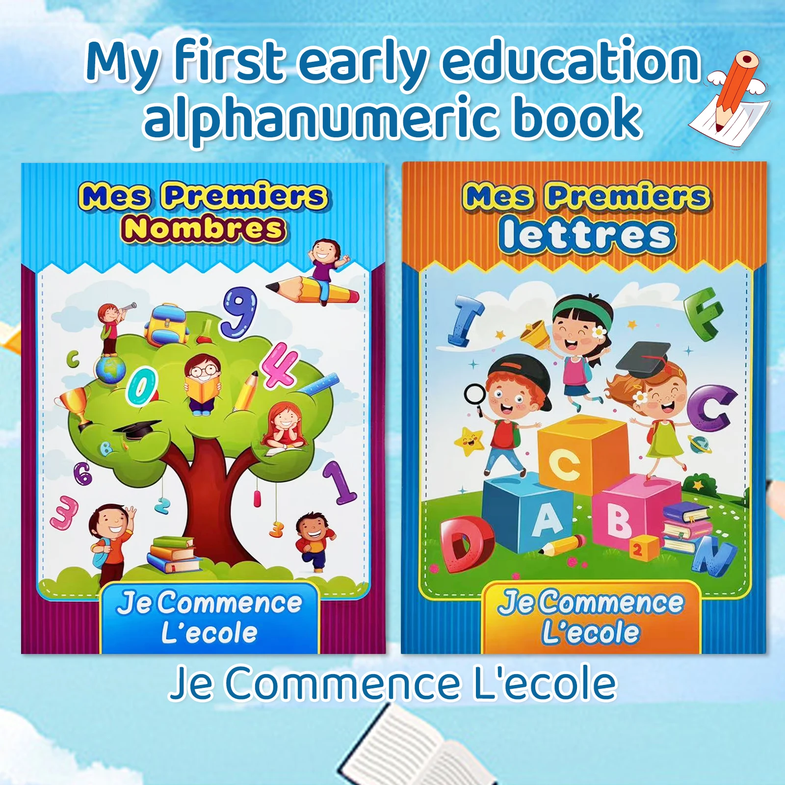 

French Alphabet And Number Tracing Workbooks Preschool Early Learning Activity Books With Fun Illustrations For Writing Practice