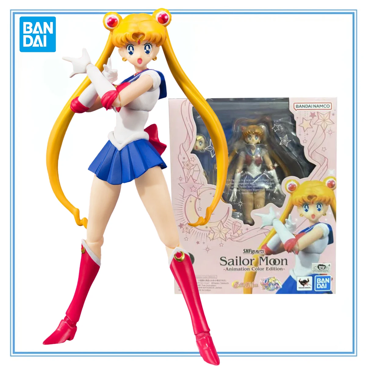 

Оригинальная аниме-фигурка Bandai Spirits S.H.Figuarts Bishoujo Senshi Sailor Moon, фигурка аниме, модель, украшение, подарки