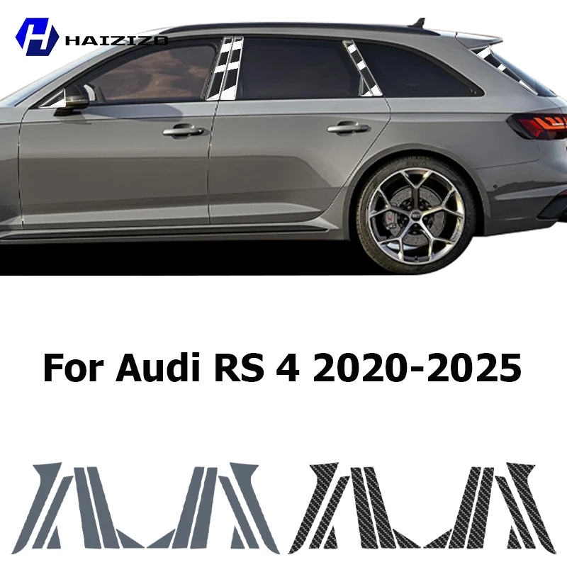 

Защитная пленка из ТПУ для стойки B/C Audi RS 4 2020-2025: виниловая наклейка от царапин и отпечатков пальцев для отделки дверей автомобиля (PPF)