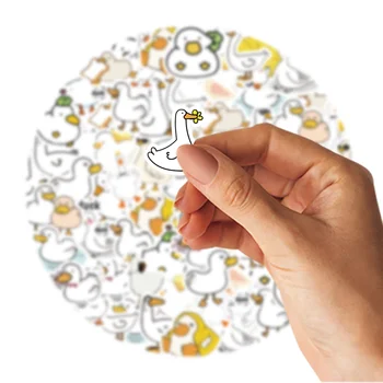 50張可愛小鴨卡通塗鴉貼紙,可用於裝飾筆記本、水杯、日記本、行李箱、吉他、古典玩具、剪貼簿等DIY裝飾貼紙 12 最佳銷售 滑稽的貼紙 - №5