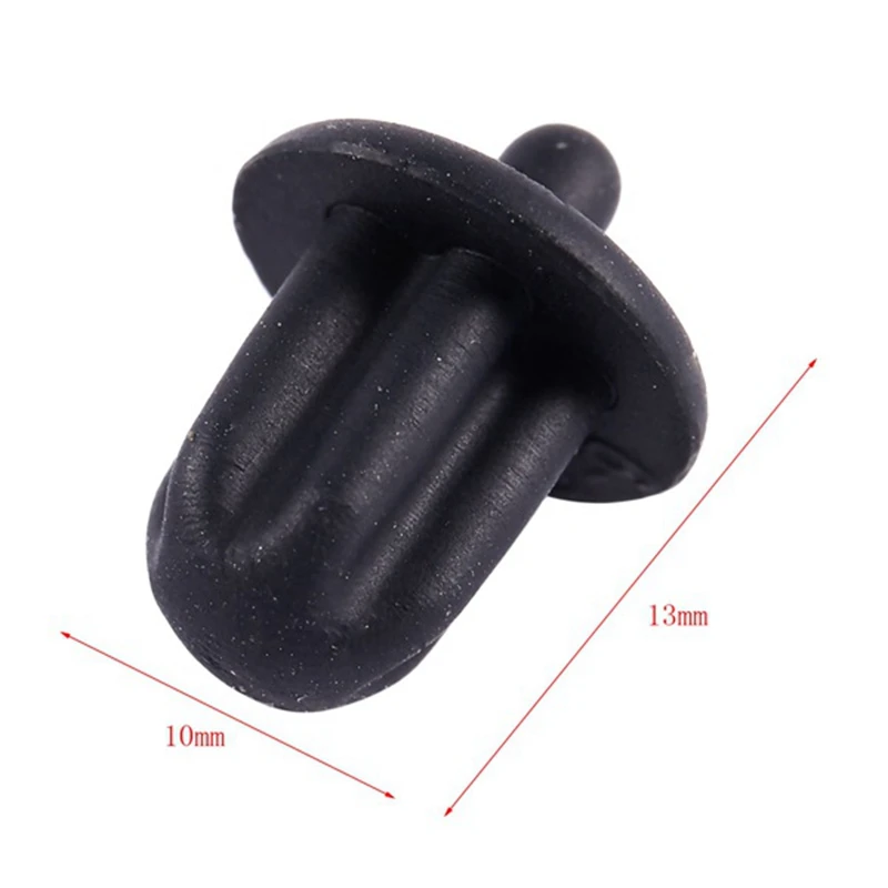 20x borracha preta 6.35mm áudio jack pc dvd microfone soquete capa contra poeira