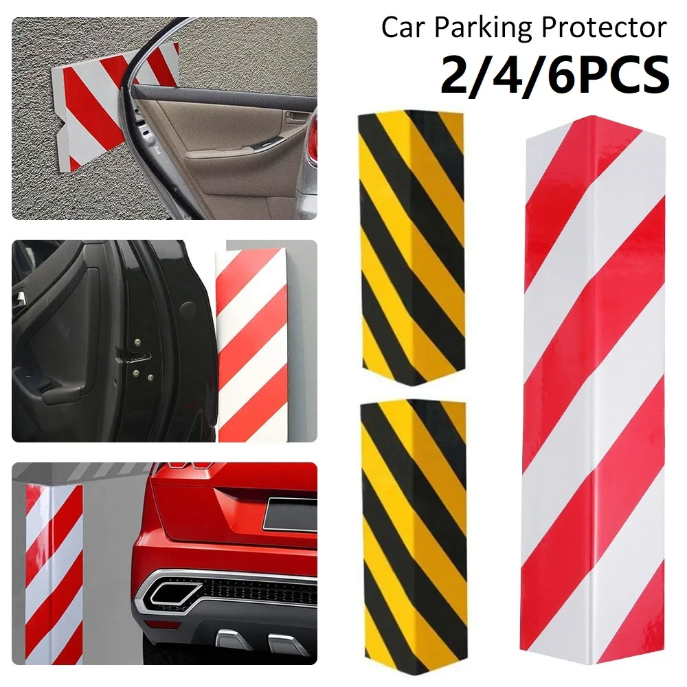 2-6 pçs protetor de parede de garagem borda de espuma canto pára-choques de espuma guarda de canto de parede adesivo de carro anti risco estacionamento protetor de porta automática