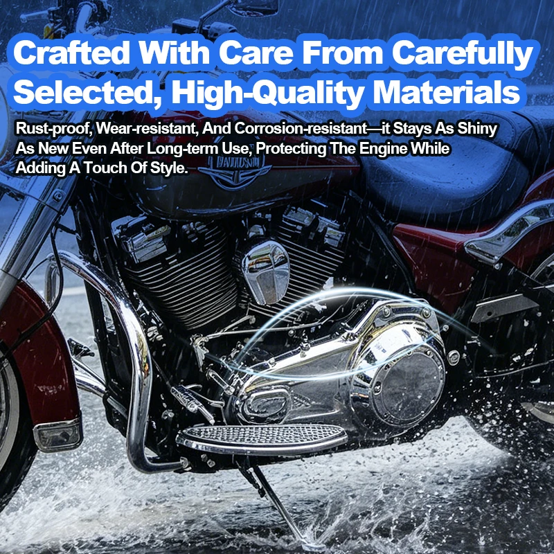 Motorcycle Chrome Inner Primary Cover Trim Plastic Covers For Harley Touring Street Glide Electra Glide Road King 2017-2023