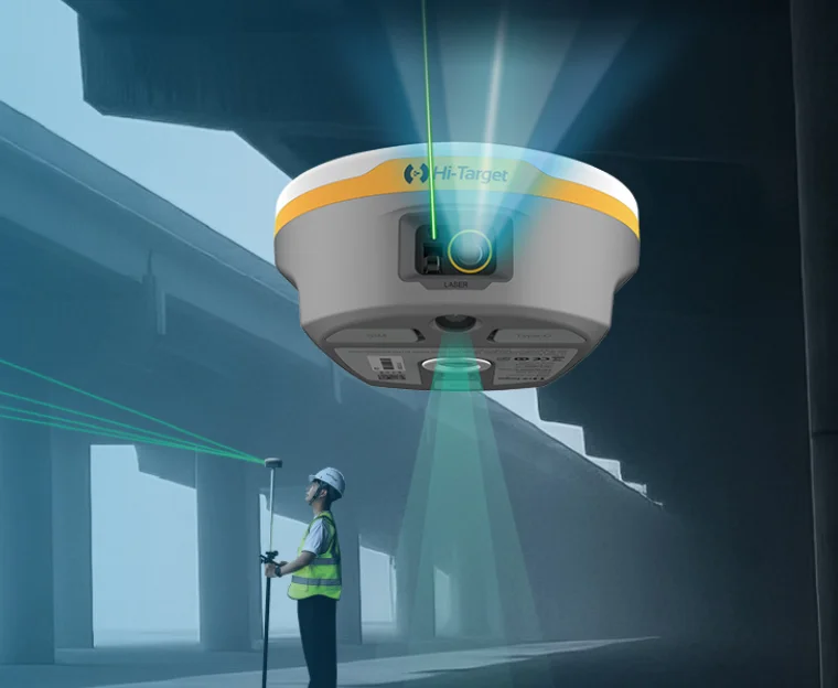 International High Accuracy Hi-Target V600L Laser RTK GNSS With Dual Camera IMU FREE SOFTWARE GPS RTK