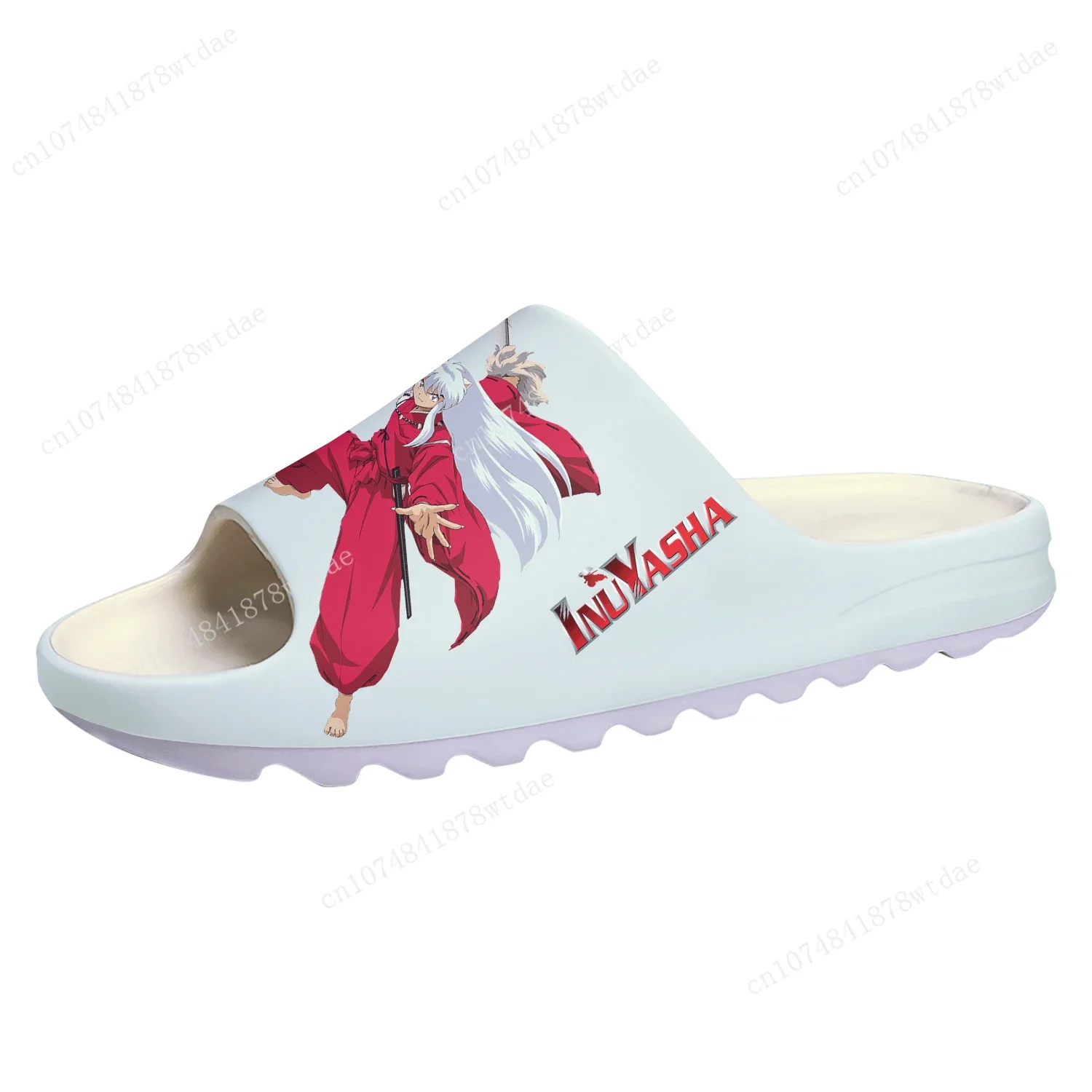 Inuyasha Soft Sole Sllipers Mens Womens Teenager Home Clogs Japanese Anime Cartoon Step In Water Shoes On Shit Customize Sandals