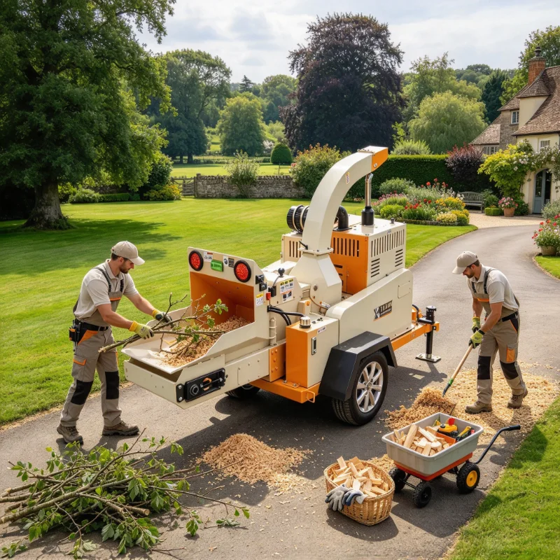 New Design CE Approved Wood Chipper Machines Hydraulic Transmission Wood Shredder Chipper Diesel Engine Mobile Wood Chipper