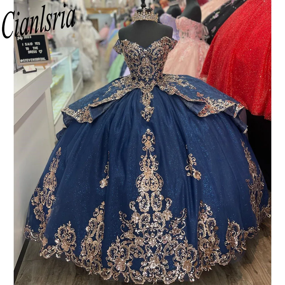 Quinceanera-Robe de Bal pour Bol, Appliques Perlées, ixd'Anniversaire, Quelle Douce, Mexique, Off The Initiated, 16