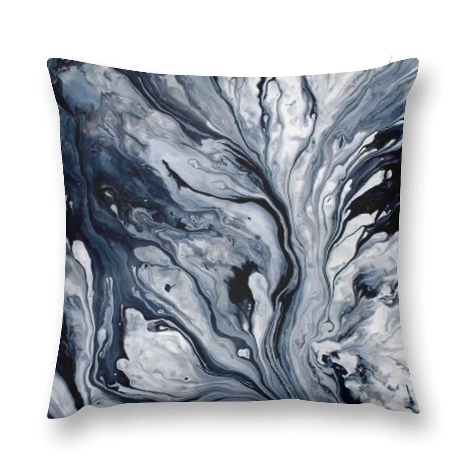 

Blue and White Marble Throw Pillow Decorative Cushions autumn pillowcase Luxury Pillow Cover Elastic Cover For Sofa pillow