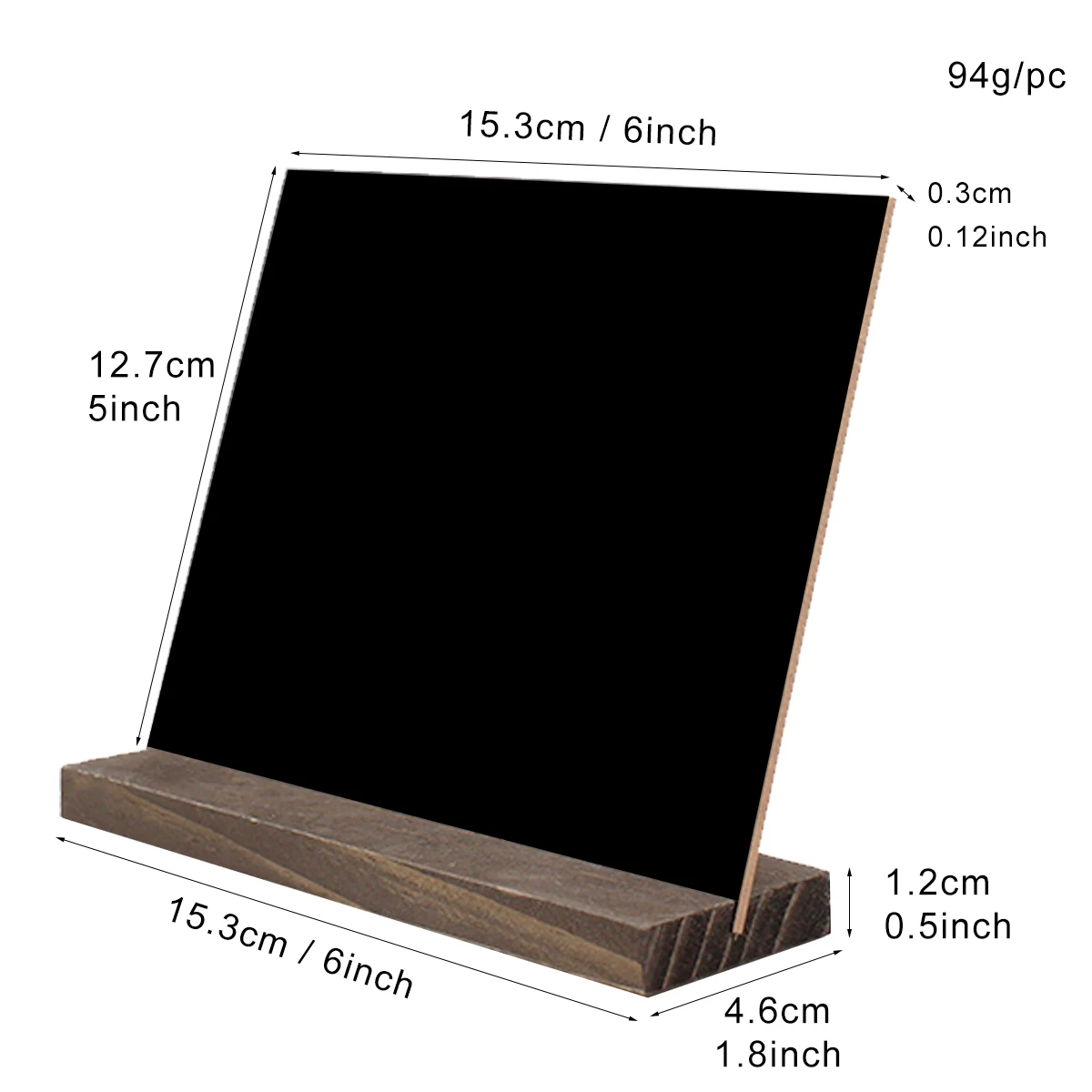 

Double Sided Blackboard Mini Writing Board with Base for Bedroom Living Room Kitchen Garden Party Wedding Decor Ornament