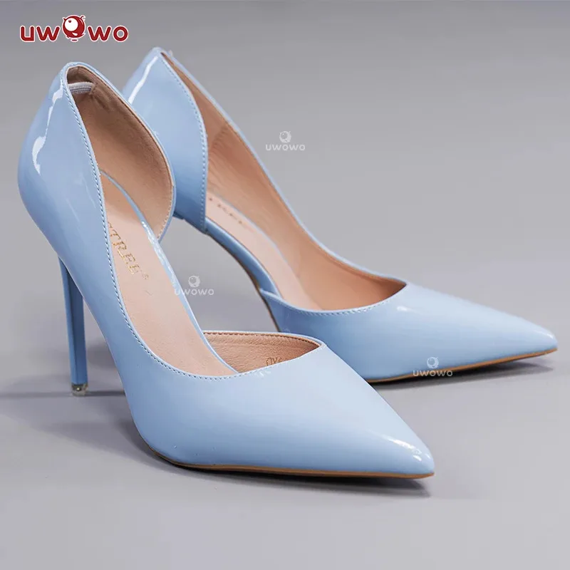 

UWOWO Косплей Marinn Kitagawaa Blue Bunny Обувь для косплея High-Heeels Косплей Обувь