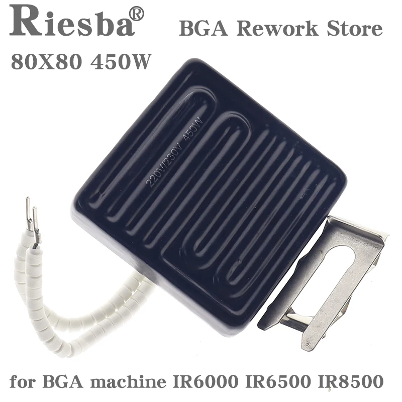 

80*80mm 450W Infrared Top Upper Ceramic Heating Plate For BGA Station IR6000 IR6500 IR-PRO-SC