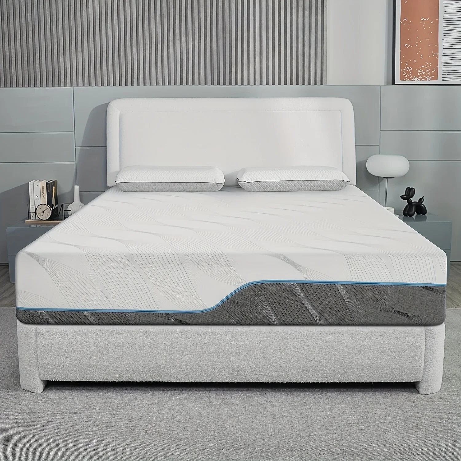 Hcore 8/10 inch Queen Size Mattress,Full/Queen/King Size Medium Firm - Extra Firm Dual Side Flippable Mattress, Made in USA.