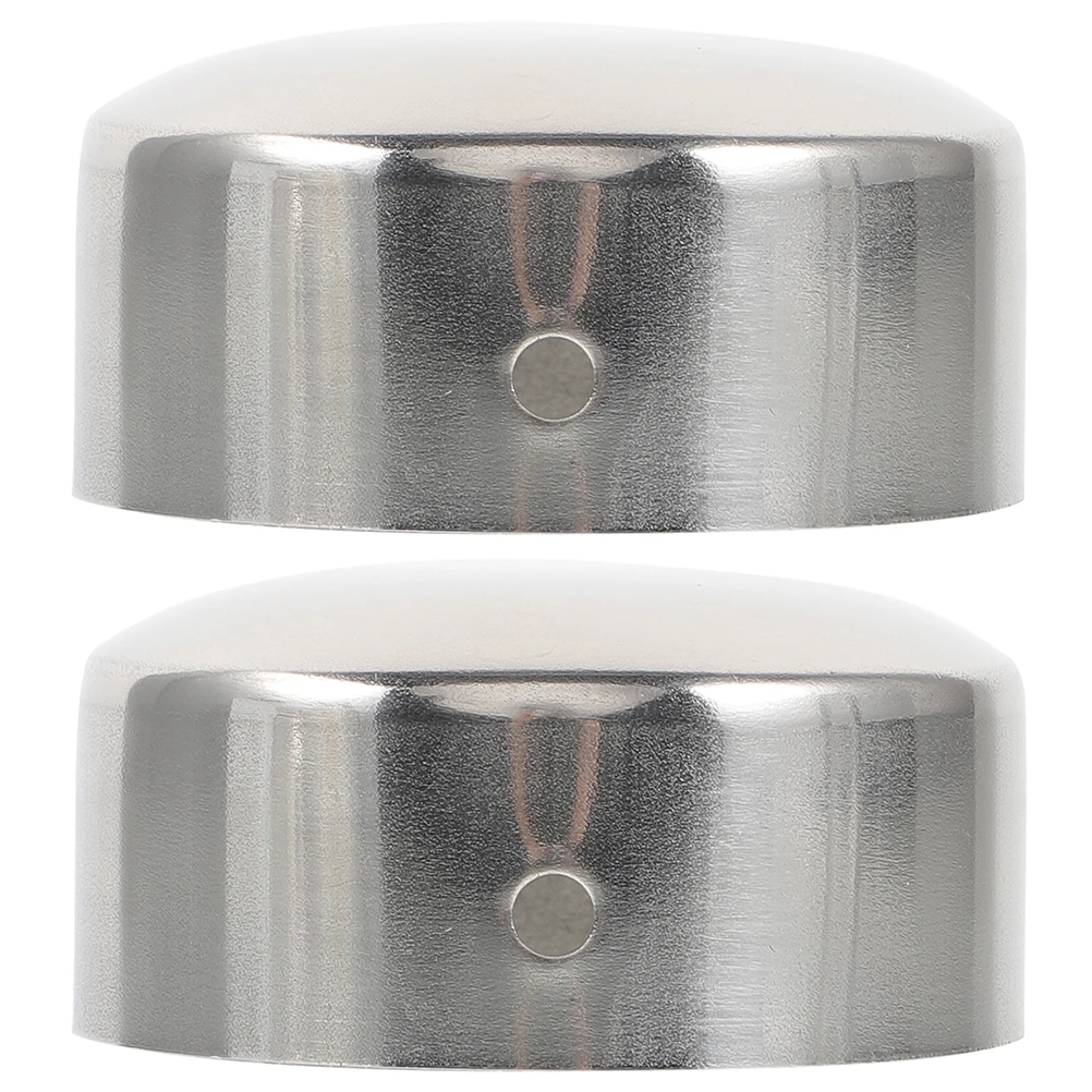 

2 Pcs End Cover Tube Protector Metal Plugs For Round Holes for Round Holes Fittings Accessories