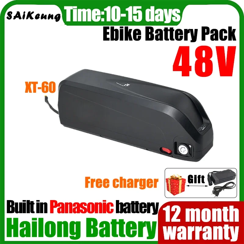 

48V EBike Hailong Battery Bafang 1500W Batterij Elektrische Fiets Batterij Akku Accu 20ah 30ah 40ah 50ah Lithium Batterij