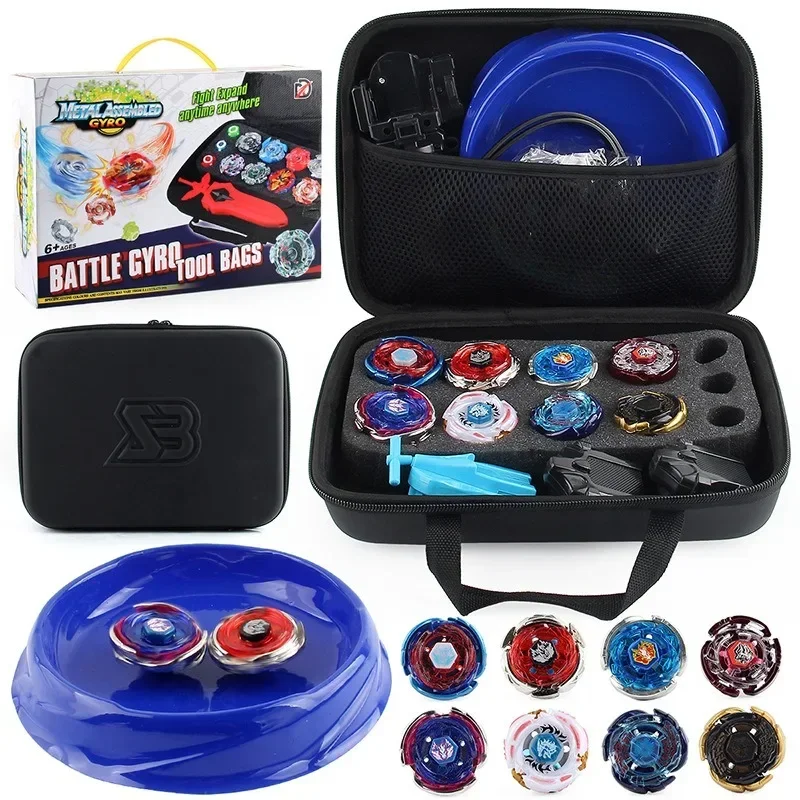 Beyblade Gyroscope XD168-31 Series Handbags Set Storage Arena Assembled 8 Gyroscopes.