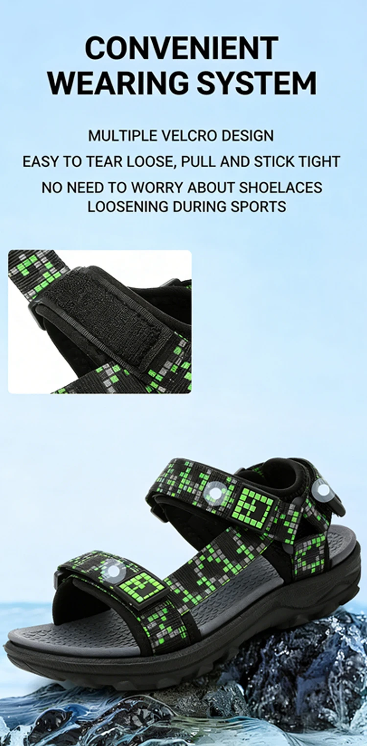 Kinder Casual Flache Sandalen Jungen Sommer Strandschuhe Atmungsaktive Offene Zehen Rutschfeste Kinder-Laufschuhe – Detail 7