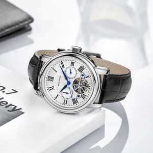 Herrenautomatische Mechanical Will Wist, ST25 Givota Bewegung, Flywhite Hole, Casal Business Clock, New Fashion, 819.624 8 Hauptverkaufswache Seagull - №4