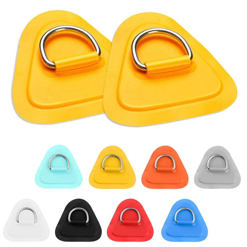 4pcs/Set D Ring For Sup Lock Eye Pvc Boat Kit Patch Add To Inflatable Coil Shaped Stainless Steel PVC Rings 316 Accessoires